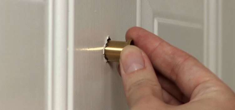 peephole door repair in Carmichael